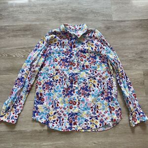 Charter Club Luxury Linen Floral Women's-Size L